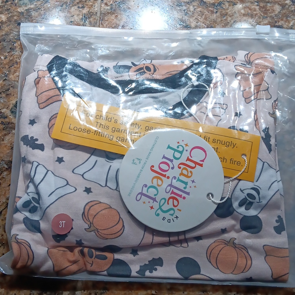 Charlie's Project Bamboo Disney Magic Halloween Ghosts Short Set 3T